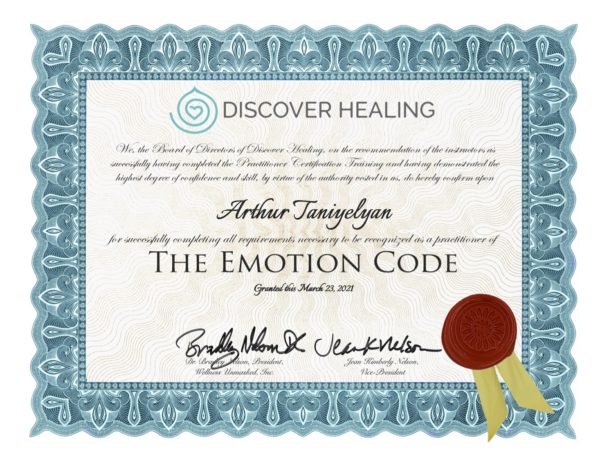 Emotion Code Certificat